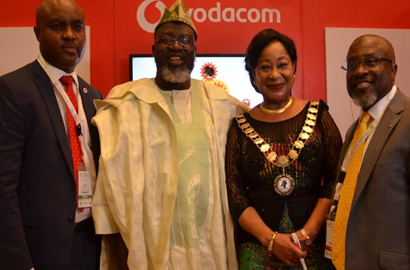 Vodacom Nigeria MD Lanre Kolade, Minister Adebayo Shittu, LCCI President Dr. Nike Akande, LCCI Sola Oyetayo