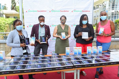 Safaricom Foundation donates tablets to informal settlements in Kenya