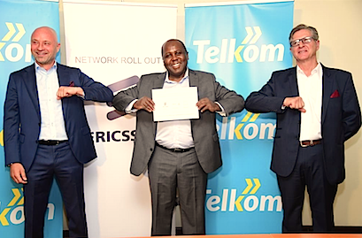 President and MD of Ericsson South and East Africa Todd Ashton,Telkom’s CEO,Mugo Kibati and NEC XON GM Wireless,Willem Wentzel