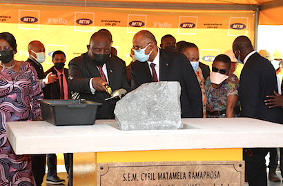MTN Côte d’Ivoire new head office stone laying ceremony