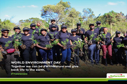 Safaricom marks World Environment Day with new eco-friendly bags