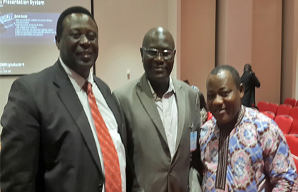 From left: ICASA GM, Consumer Affairs Phosa Mashangoane, IT consultant, Engr Sola Taylor and Mpke Abang, IT publisher 