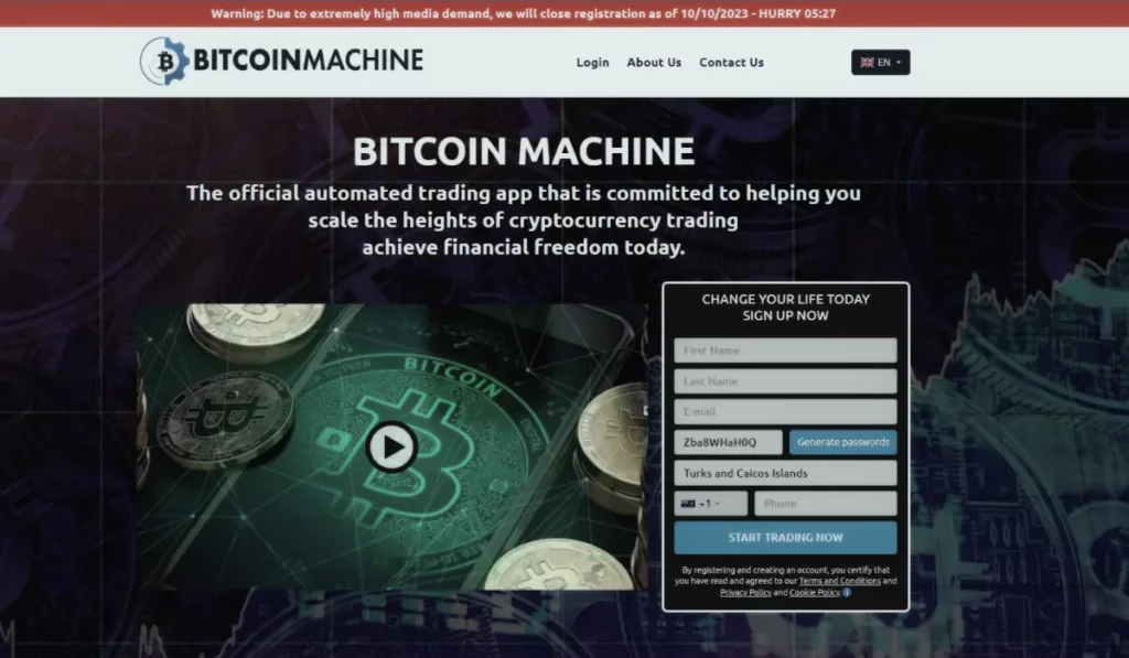 Bitcoin Machine Trading bot
