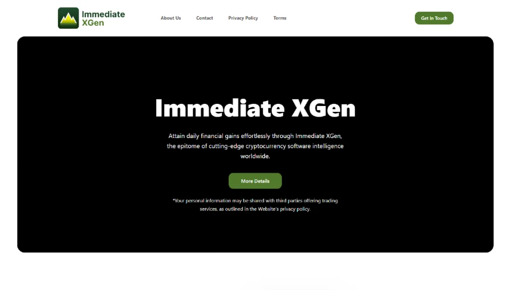 Immediate Xgen Website UK